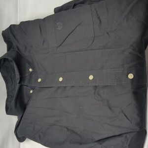 Chaps black button-up long sleeve shirt